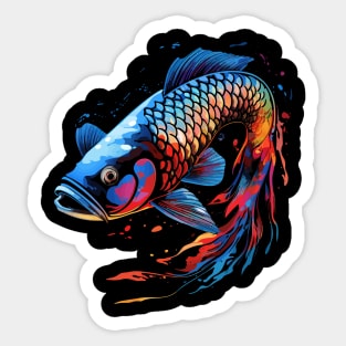 Patriotic Arowana Sticker